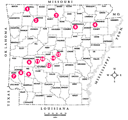 map of collecting areas