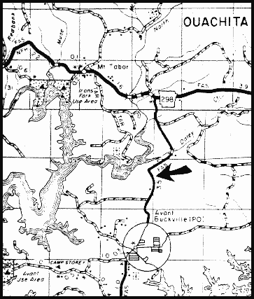 map of Garland County