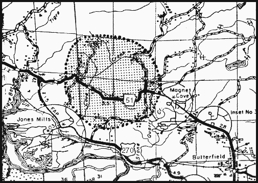 map of Hot Spring County