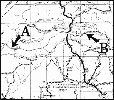 map of Independence County