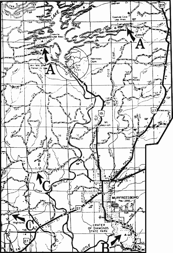 map of Pike County