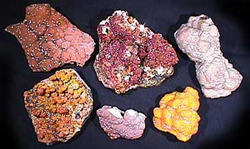 various colors of smithsonite